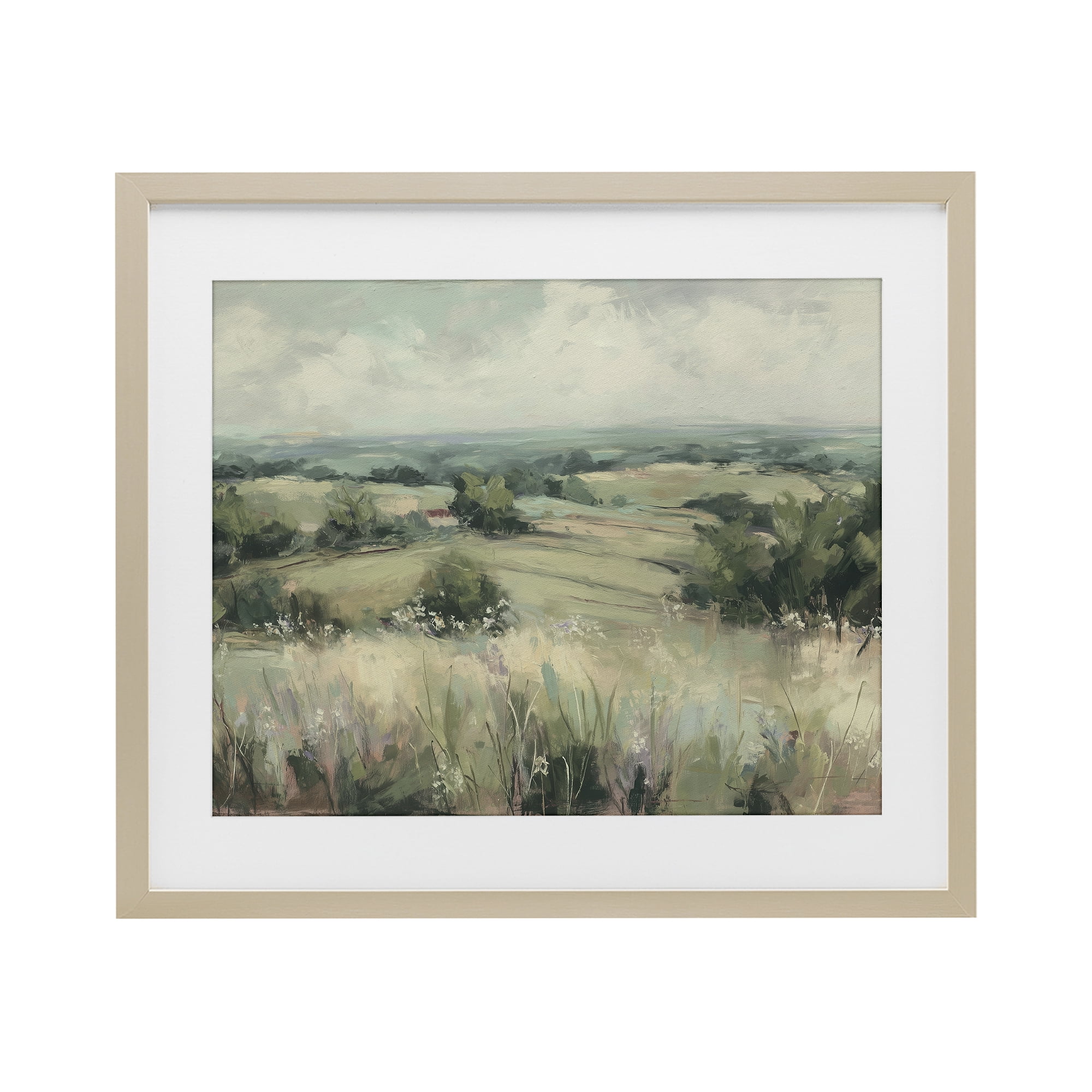 Stupell Industries Idyllic Green Pastures Birch Framed Print Under Glass, design by Svetlana Aleynikova