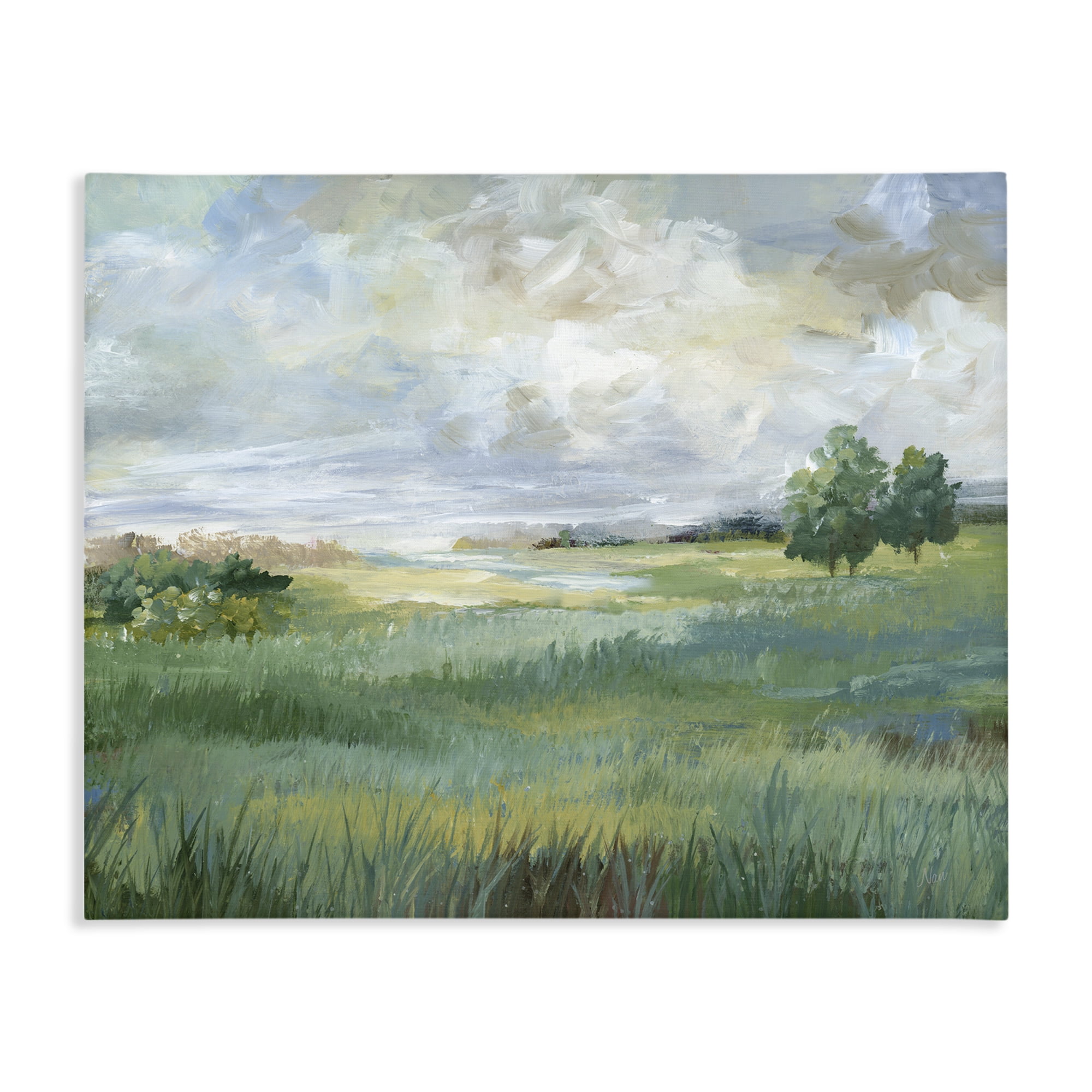 Stupell Industries Idyllic Summer Field Canvas Wall Art, design by Nan ...