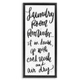 thumbnail image 1 of Stupell Industries Rustic Lodge If In Doubt Laundry Tip Black Floating Frame Canvas Art, 11 x 25, by SD Graphics Studio, 1 of 8