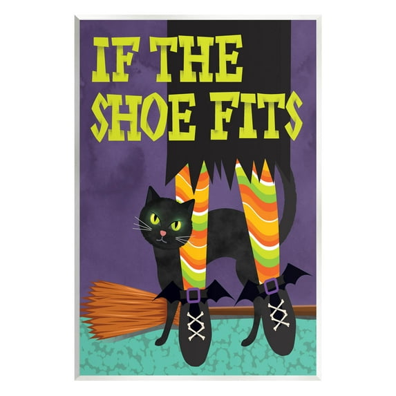 Stupell Industries If The Shoe Fits Witch Graphic Art Unframed Art Print Wall Art, Design by Linda Birtel