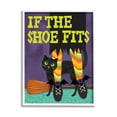 thumbnail image 1 of Stupell Industries If The Shoe Fits Witch Graphic Art White Framed Art Print Wall Art, Design by Linda Birtel, 1 of 7