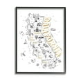 thumbnail image 1 of Stupell Industries Illustrated California State Landmarks Map Diagram, 11 x 14, Design by Ziwei Li, 1 of 5