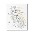 thumbnail image 1 of Stupell Industries Illustrated California State Landmarks Map Diagram, 36 x 48, Design by Ziwei Li, 1 of 6
