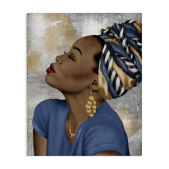 Stupell Industries Illustrious Discovery Female Portrait Portrait Painting Wrapped Canvas Canvas Art Print Wall Art, 30 x 40