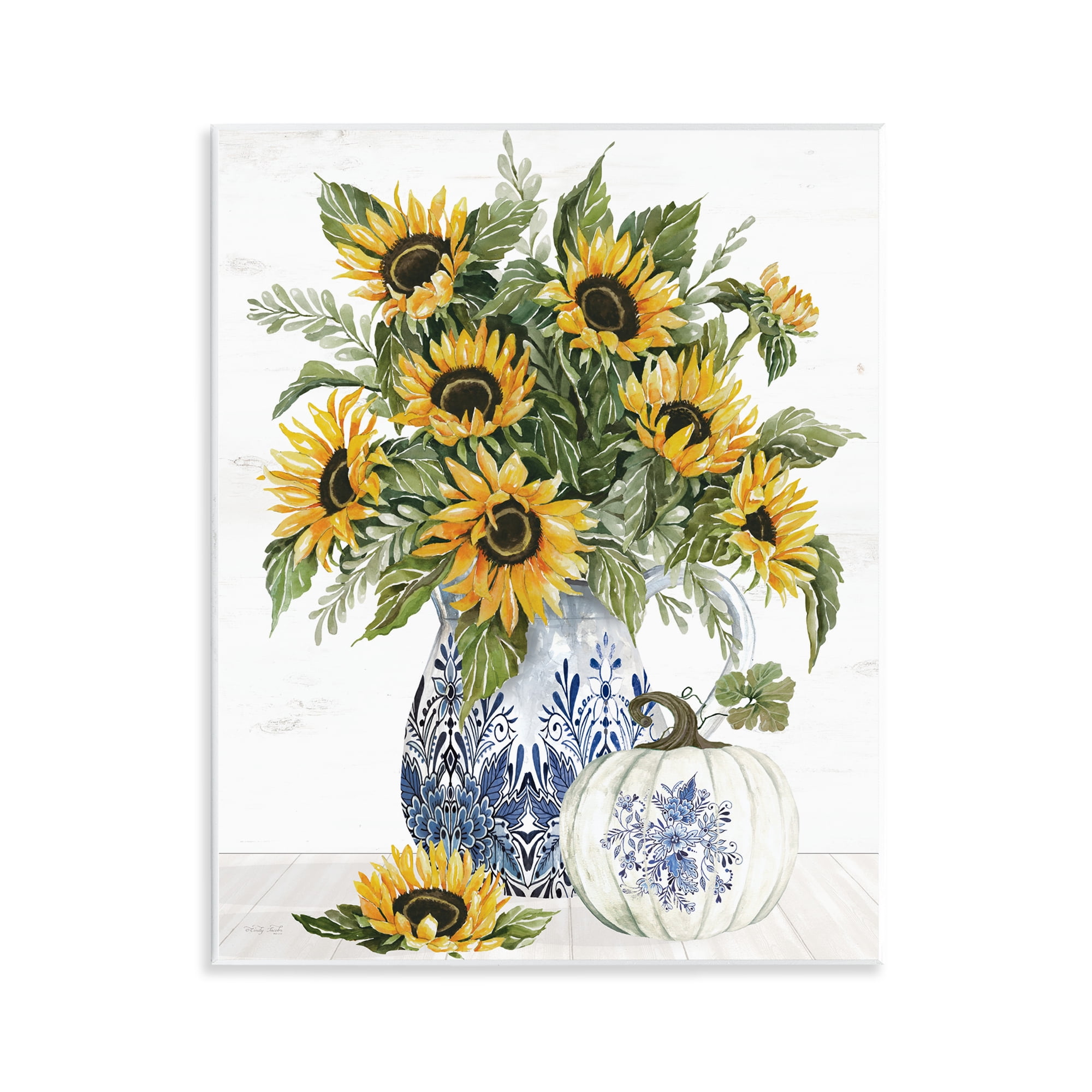 Stupell Industries Imperial Autumn Sunflowers Wall Plaque Art, design by Cindy Jacobs