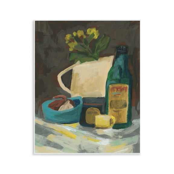 Stupell Industries Impression of Still Life Plants & Flowers Painting Unframed Art Print Wall Art, 11 x 14