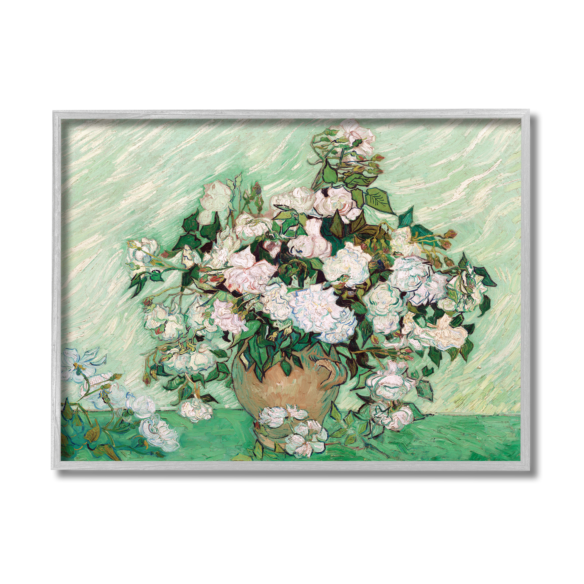 Stupell Industries Impressionist Arrangement of Chrysanthemums Traditional Painting,11 x 14,Designed by Vincent Van Gogh