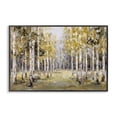thumbnail image 1 of Stupell Industries Traditional Impressionist Birch Trees & Fall Leaves Black Framed Giclee Art, 18 x 12, by Jacky Ngan, 1 of 8