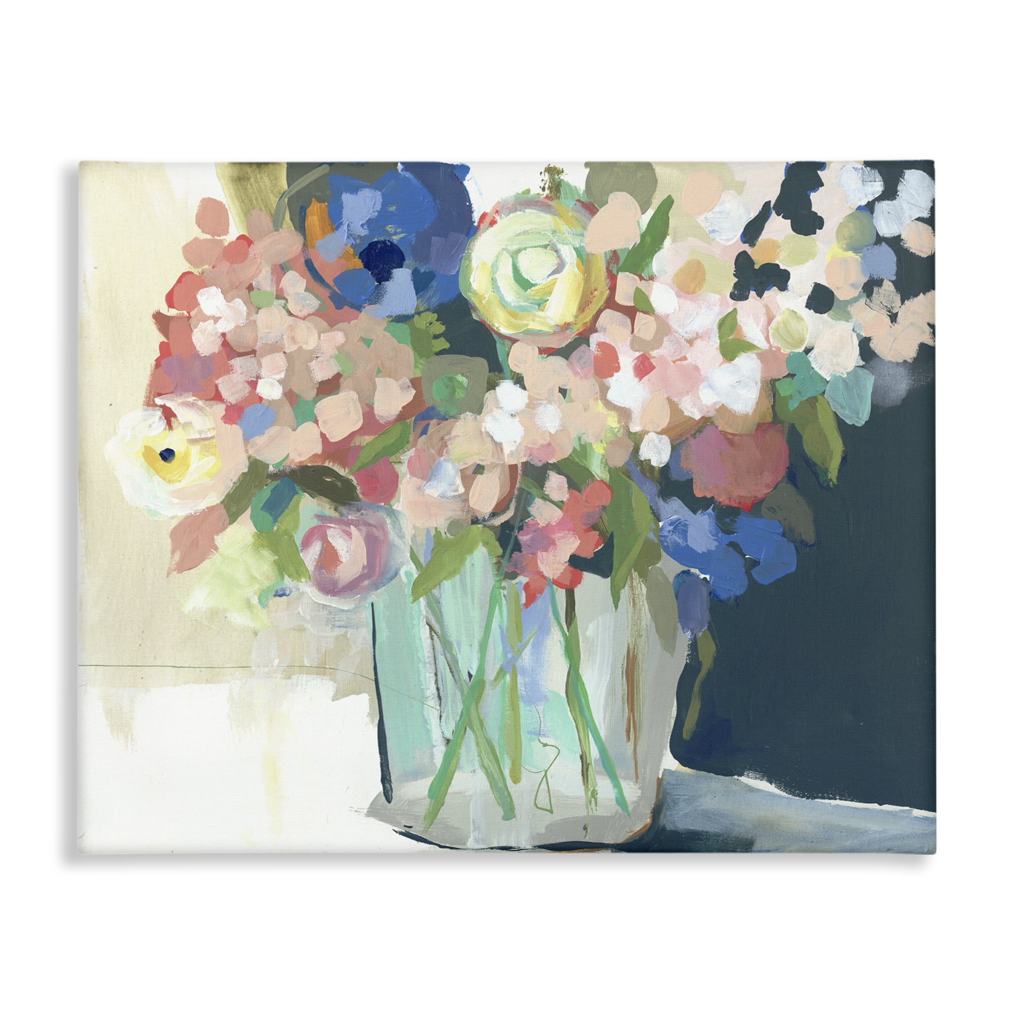 Stupell Industries Impressionist Flower Bouquet Plants & Flowers Painting Wrapped Canvas Art Print Wall Art, 20 x 16
