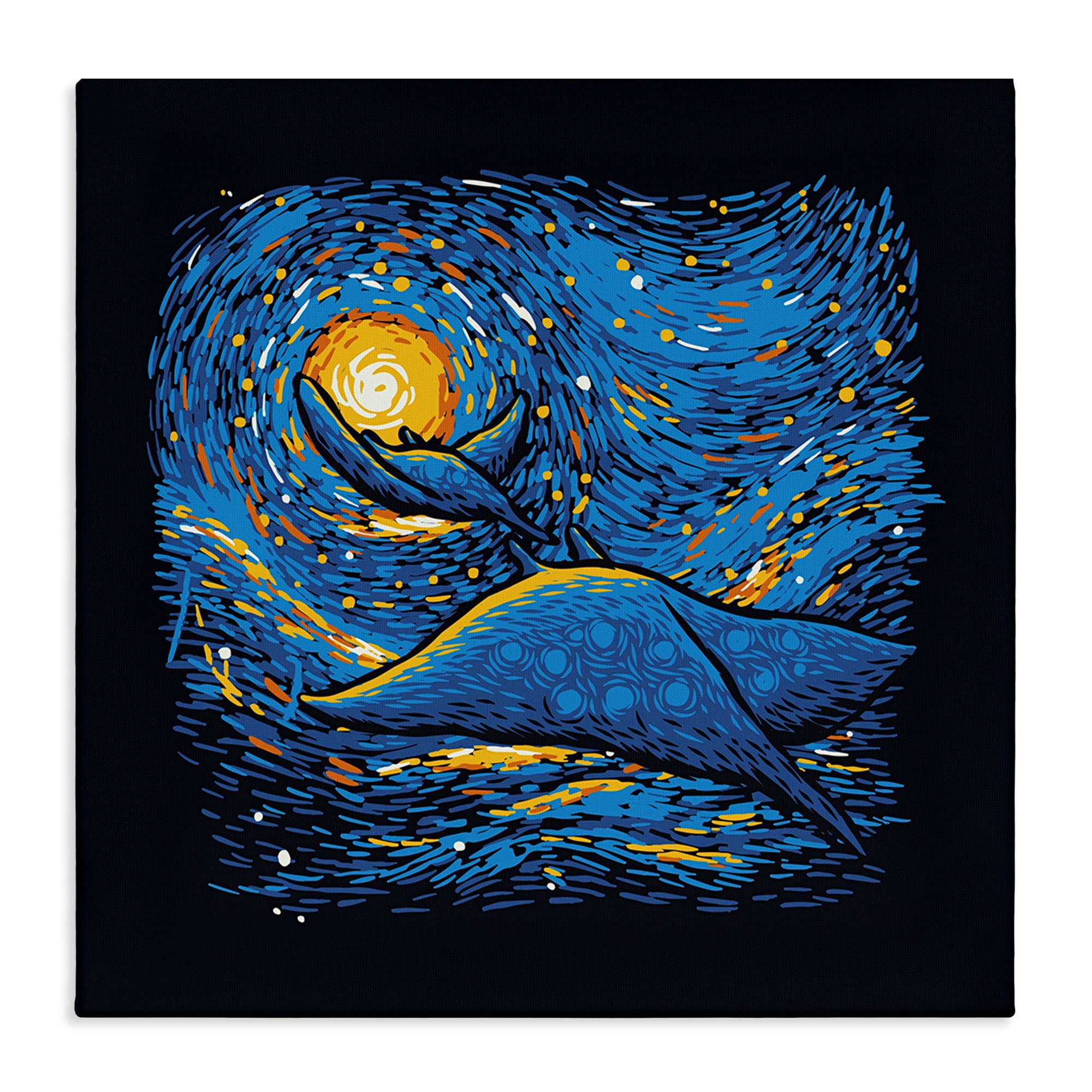 Stupell Industries Impressionist Manta Rays Canvas Wall Art, design by Tobe Fonseca