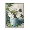 thumbnail image 1 of Stupell Industries Impressionist Potted Flowers Green Leaves Pink Petals Paintings White Framed Art Print Wall Art, 24x30, by Jane Slivka, 1 of 6