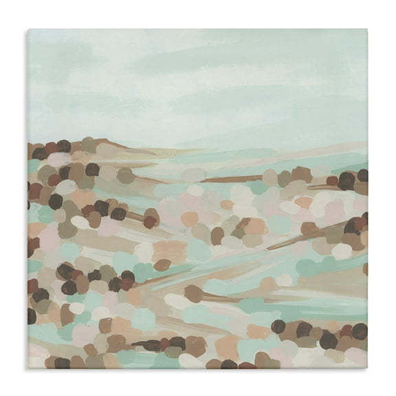 Stupell Industries Impressionist Rural Landscape Landscape Painting Gallery Wrapped Canvas Art Print Wall Art, 17 x 17