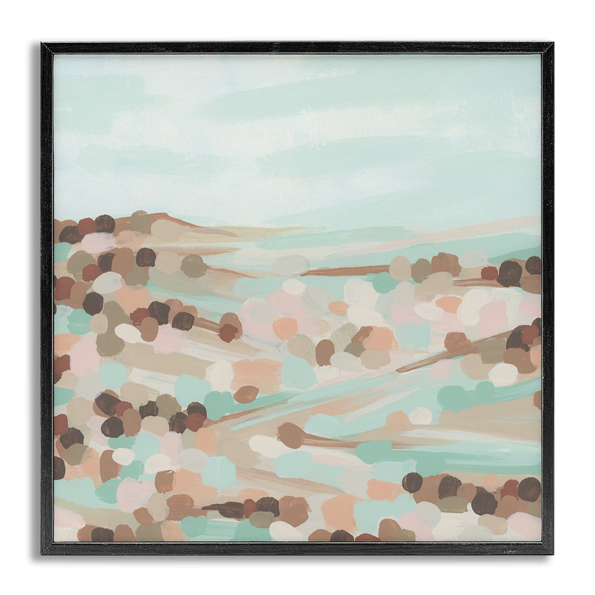 Stupell Industries Impressionist Rural Landscape Landscape Painting Gray Framed Art Print Wall Art, 24 x 24