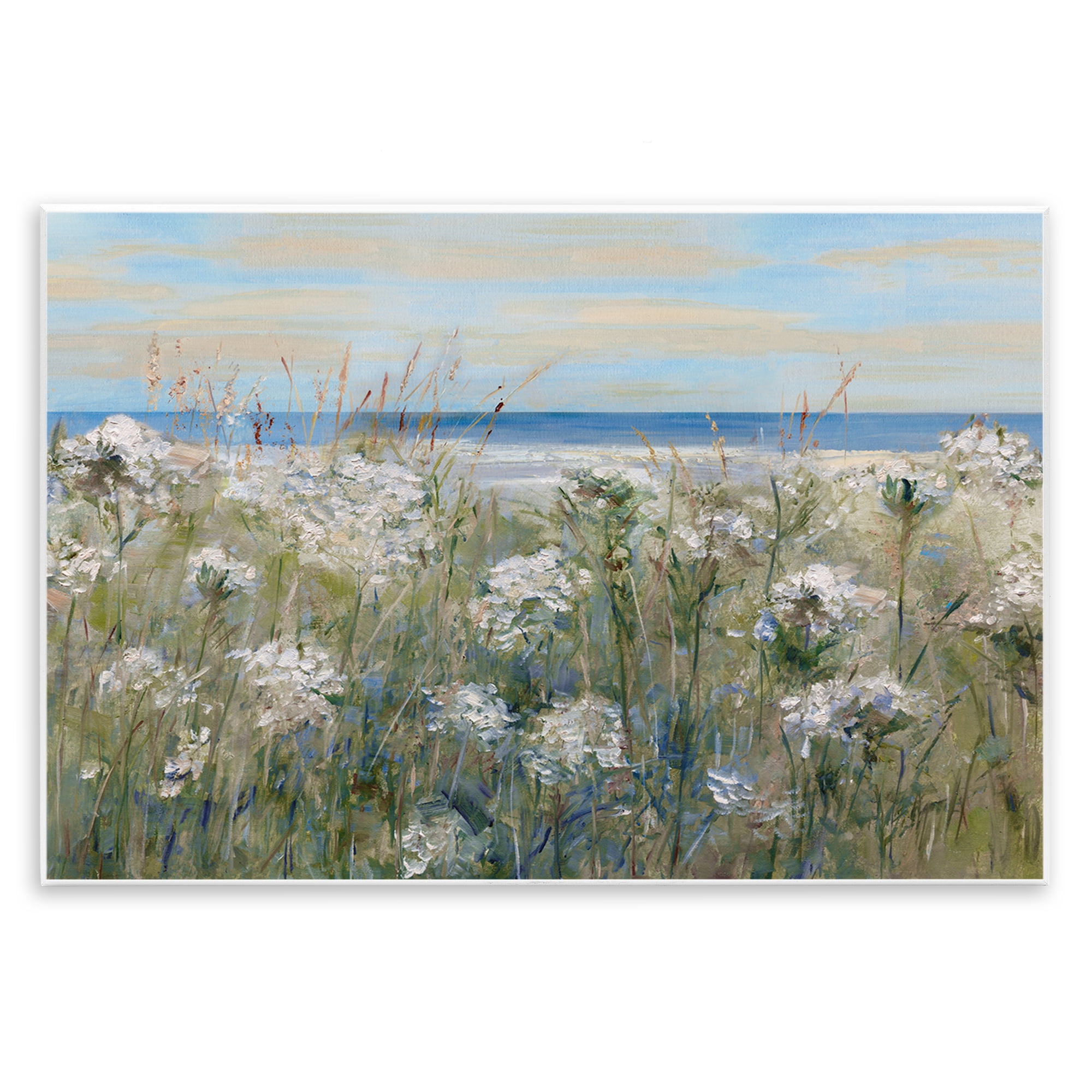 Stupell Industries Impressionist Seaside Meadow Wall Plaque Art, design by Sally Swatland