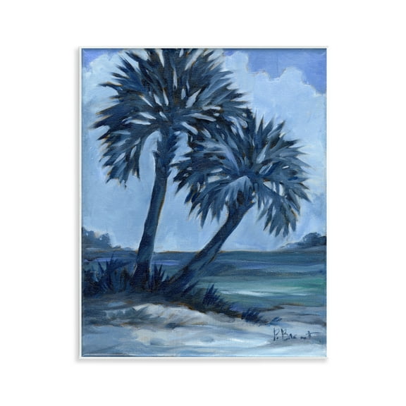 Stupell Industries Impressions Of Palms Landscape & Nature Painting Unframed Art Print Wall Art, 11 x 14