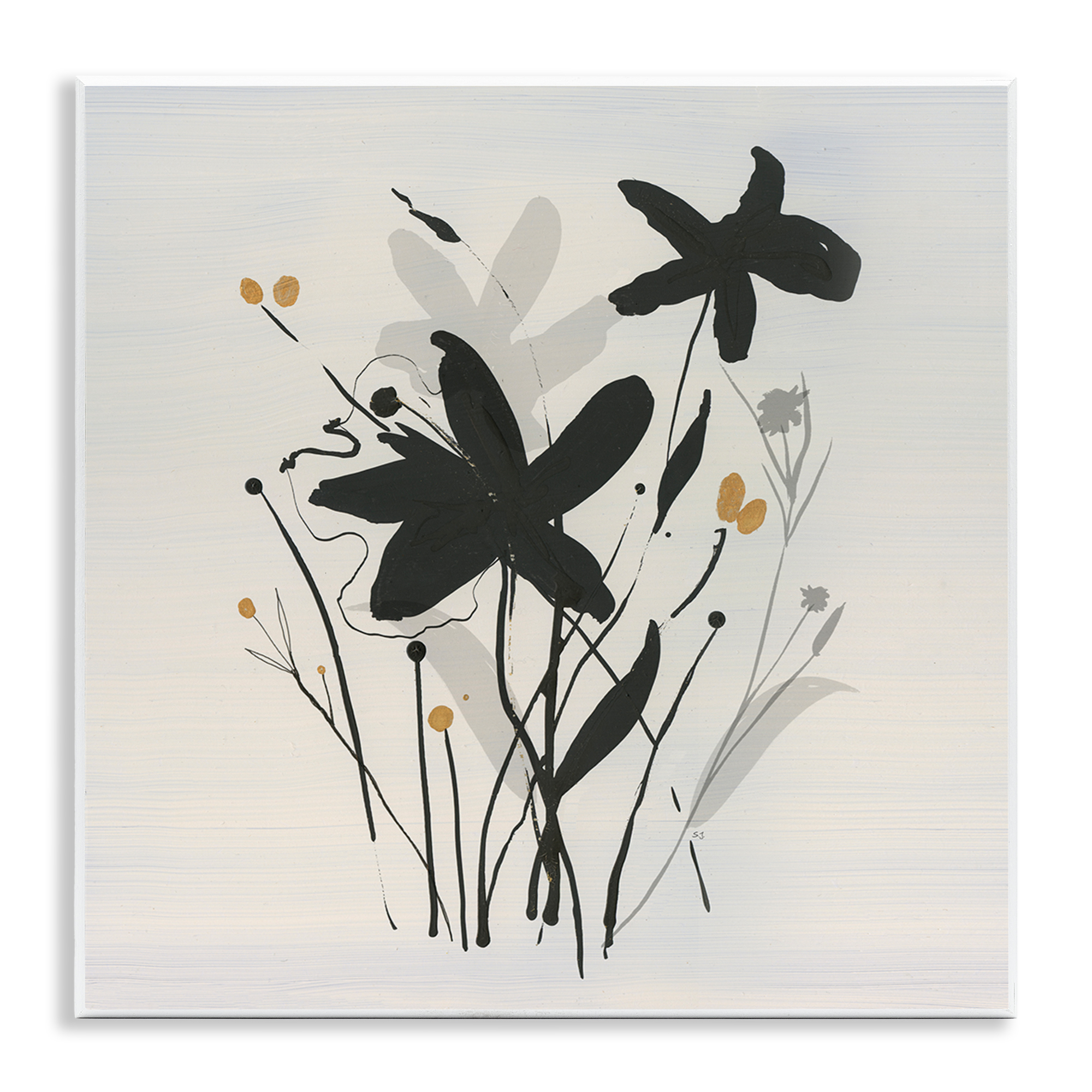 Stupell Industries Impressions of Flowers Plants & Flowers Painting Unframed Art Print Wall Art, 12 x 12