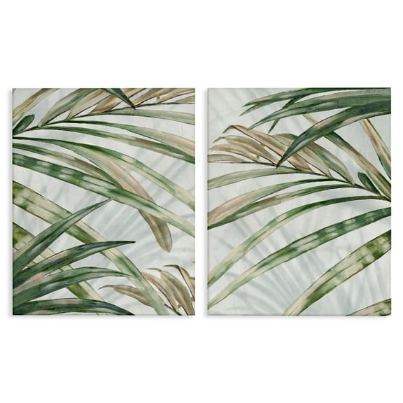 Stupell Industries Impressions of Fronds 2 Piece Canvas Wall Art Set design by Alex Black, 20 x 16