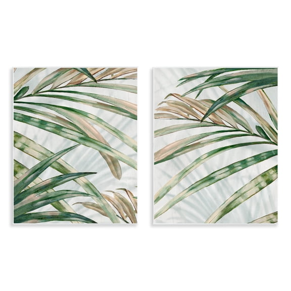 Stupell Industries Impressions of Fronds 2 Piece Wall Plaque Art Set design by Alex Black, 14 x 11