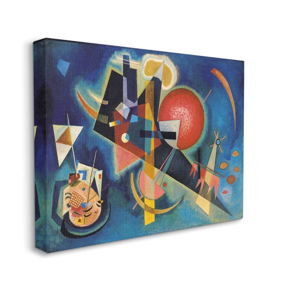Stupell Industries In Blue Traditional Kandinsky Abstract Shape Painting Canvas Wall Art Design by Wassily Kandinsky, 24" x 30"