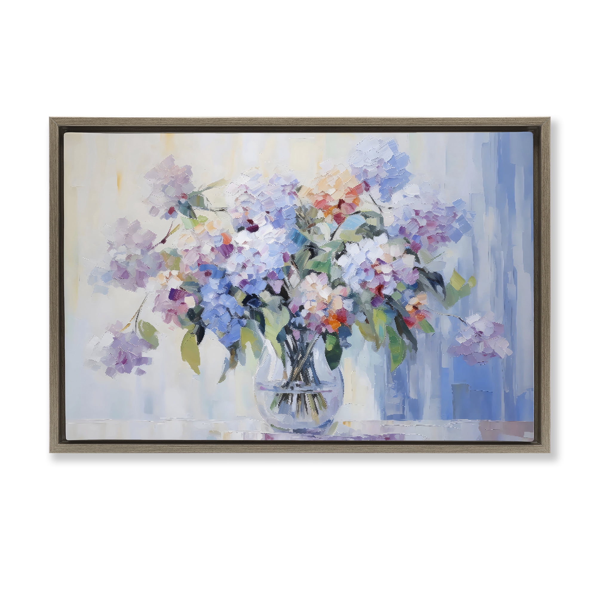 Stupell Industries In Full Bloom Bouquet Brown Framed Floater Canvas Wall Art, design by Creative Studio