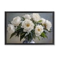 thumbnail image 1 of Stupell Industries French Country In Full Bloom White Peonies Black Floating Frame Canvas Art, 25 x 17, by Petals Prints Design, 1 of 8