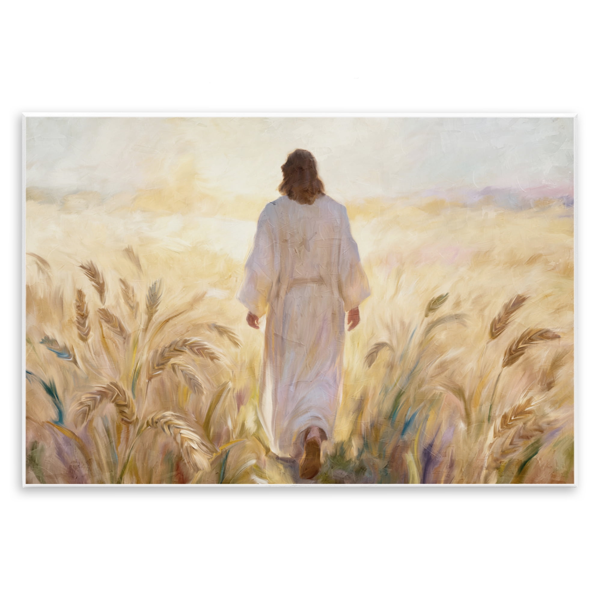 Stupell Industries In His Steps Walking Faithfully Wall Plaque Art, design by Kim Allen