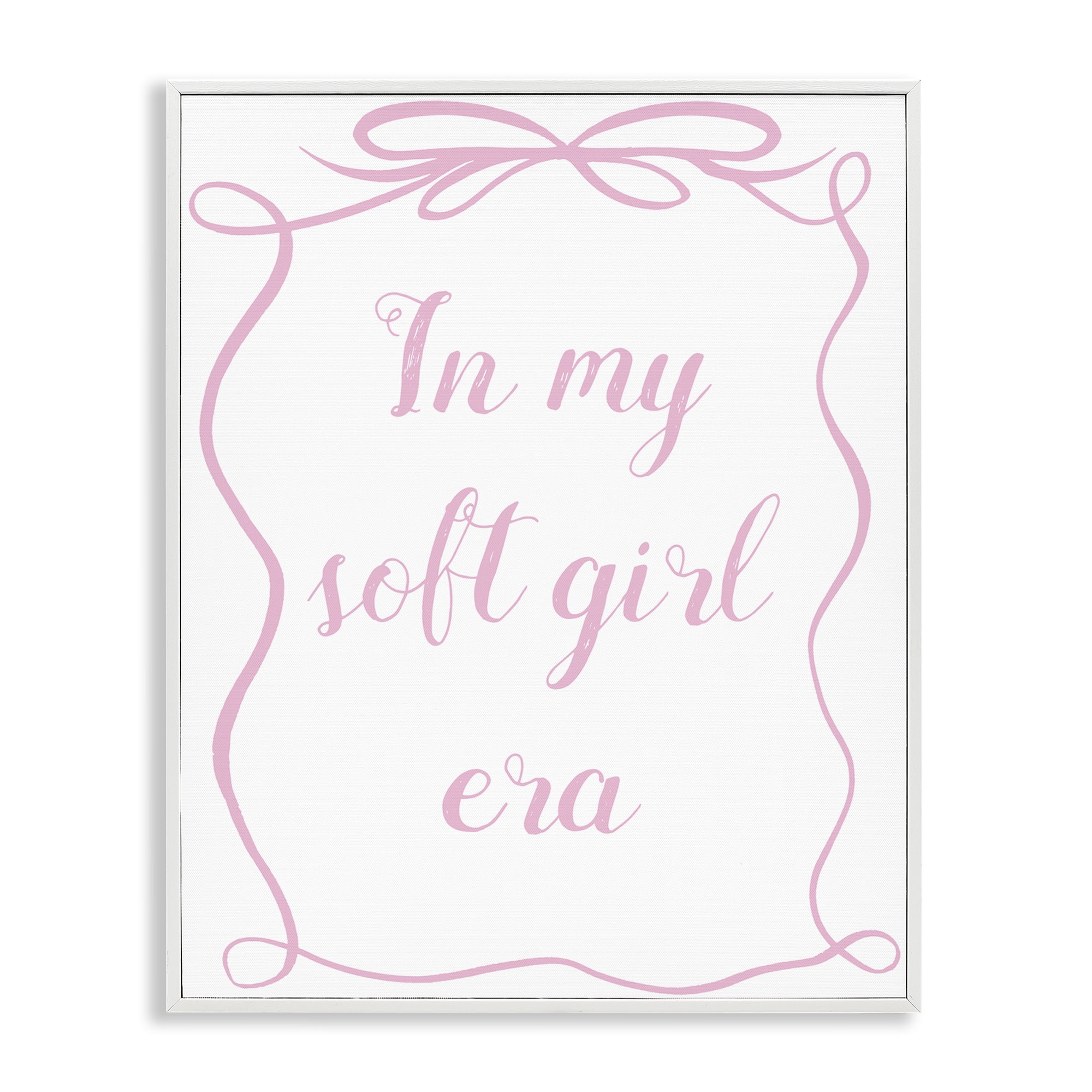 Stupell Industries In My Soft Girl Era White Framed Giclee Art, design by Lucille Price