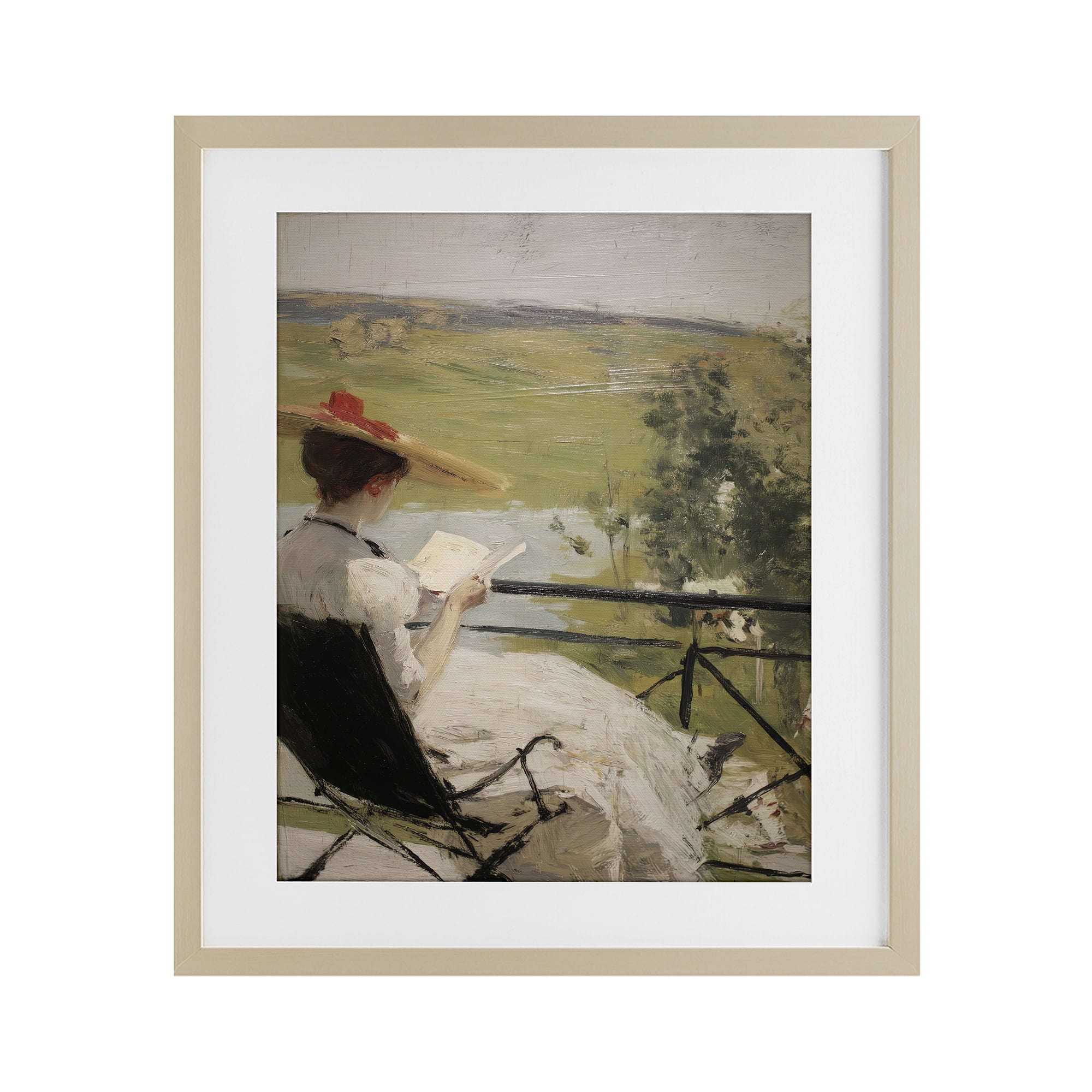 Stupell Industries In The Comfort Of Pages Birch Framed Print Under Glass, design by Svetlana Aleynikova