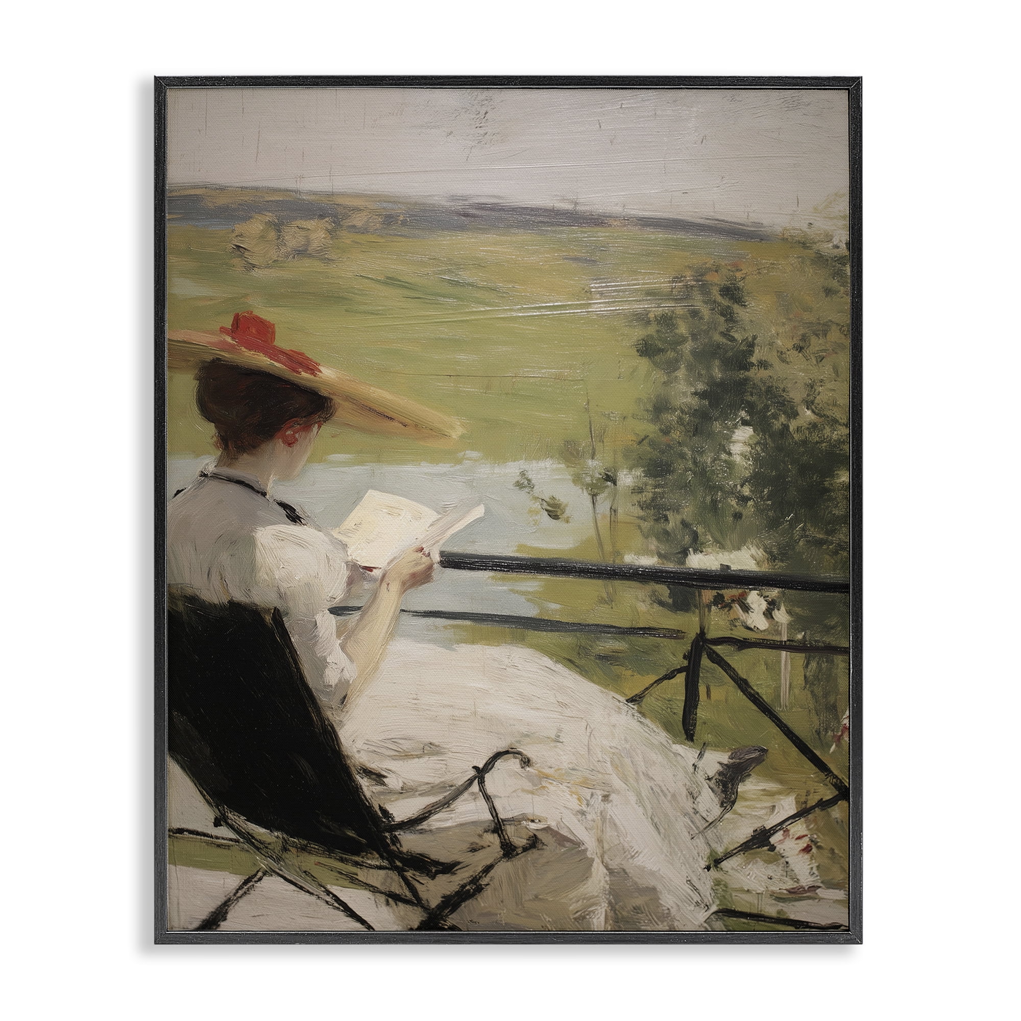 Stupell Industries In The Comfort Of Pages Black Framed Giclee Art, design by Svetlana Aleynikova