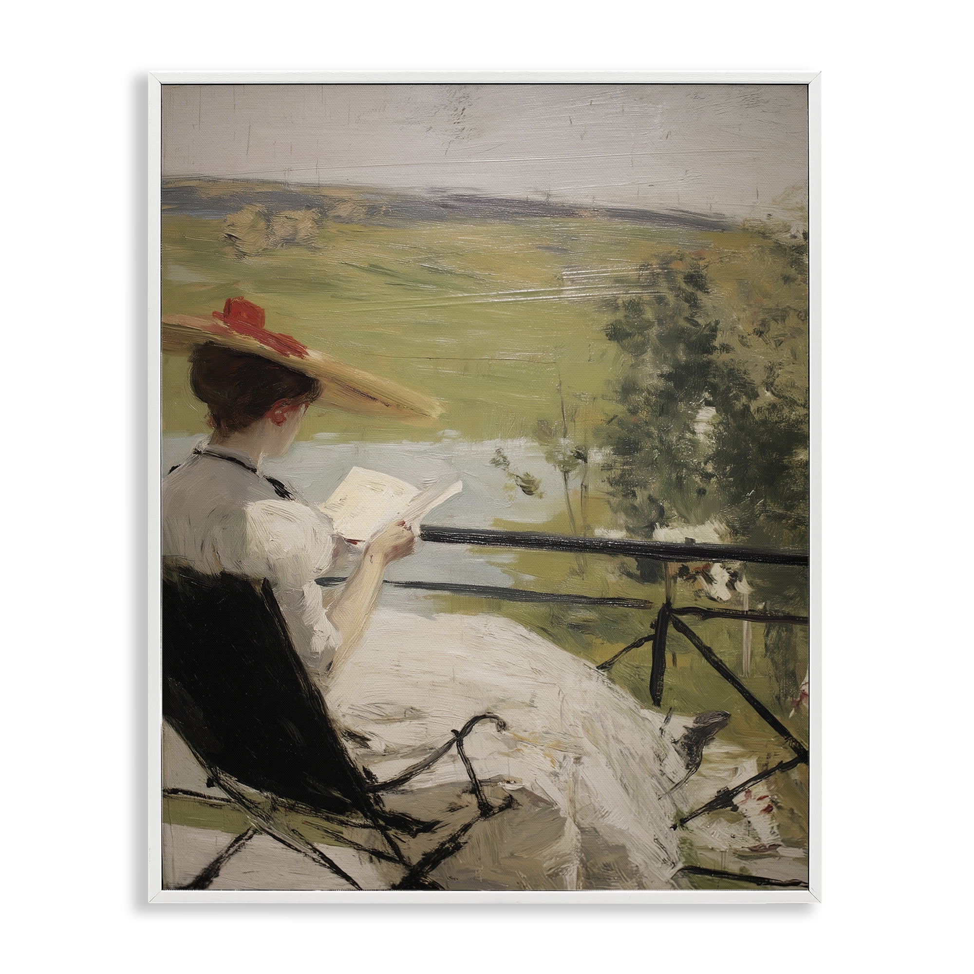 Stupell Industries In The Comfort Of Pages White Framed Giclee Art, design by Svetlana Aleynikova