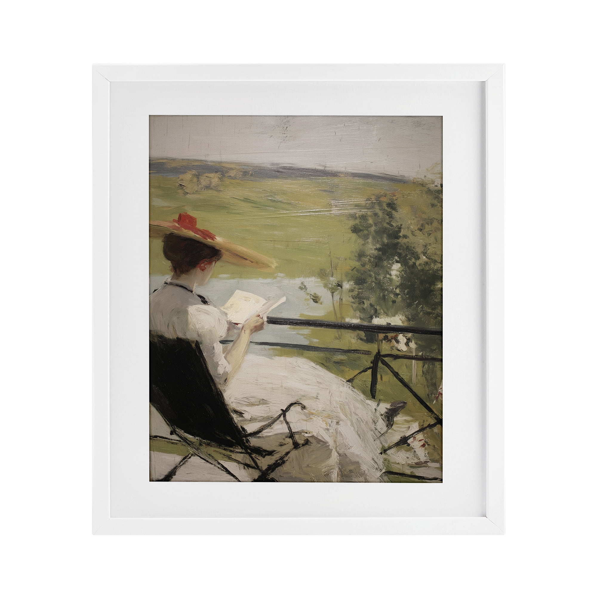 Stupell Industries In The Comfort Of Pages White Framed Print Under Glass, design by Svetlana Aleynikova