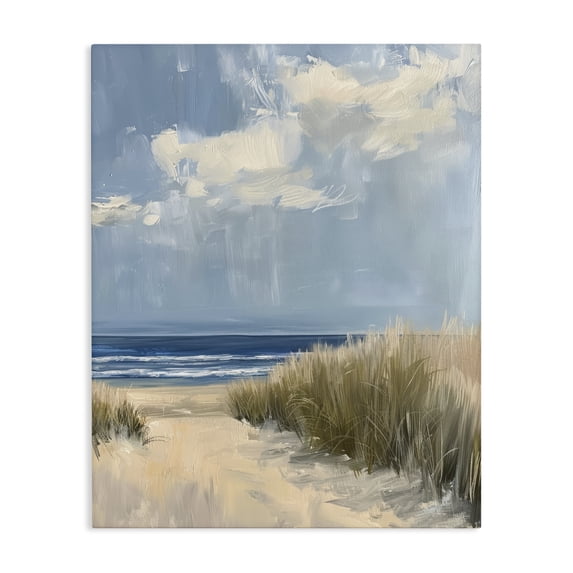 Stupell Industries Coastal In The Dunes By The Sea Canvas Art, 16 x 20, by Petals Prints Design