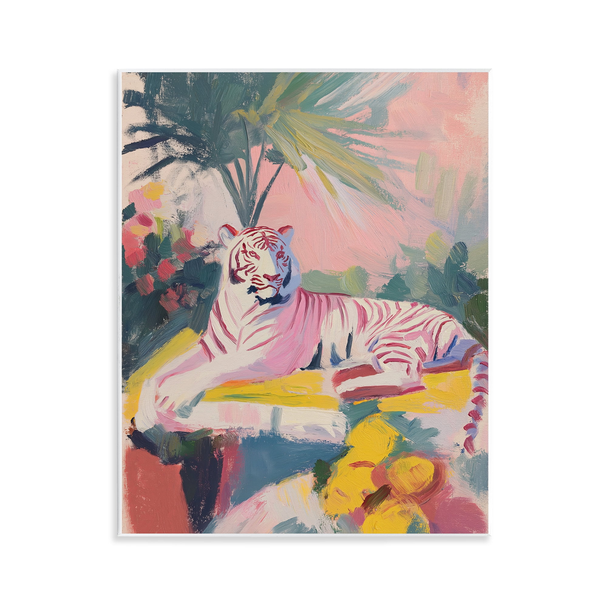 Stupell Industries In The Quiet Shade Tiger Wall Plaque Art, design by Svetlana Aleynikova