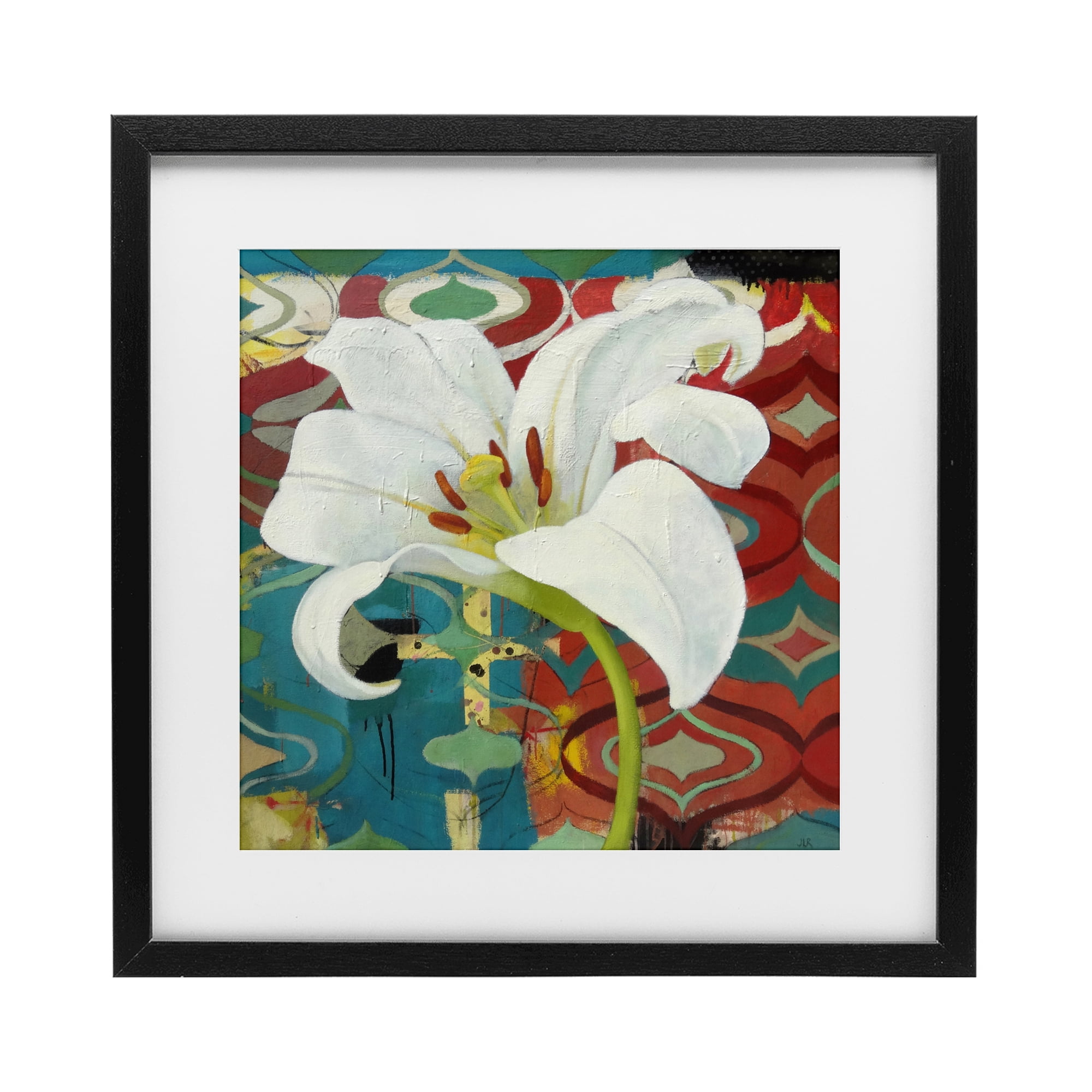 Stupell Industries In The Spotlight Lily Black Framed Print Under Glass, design by Pierre-Auguste Renoir