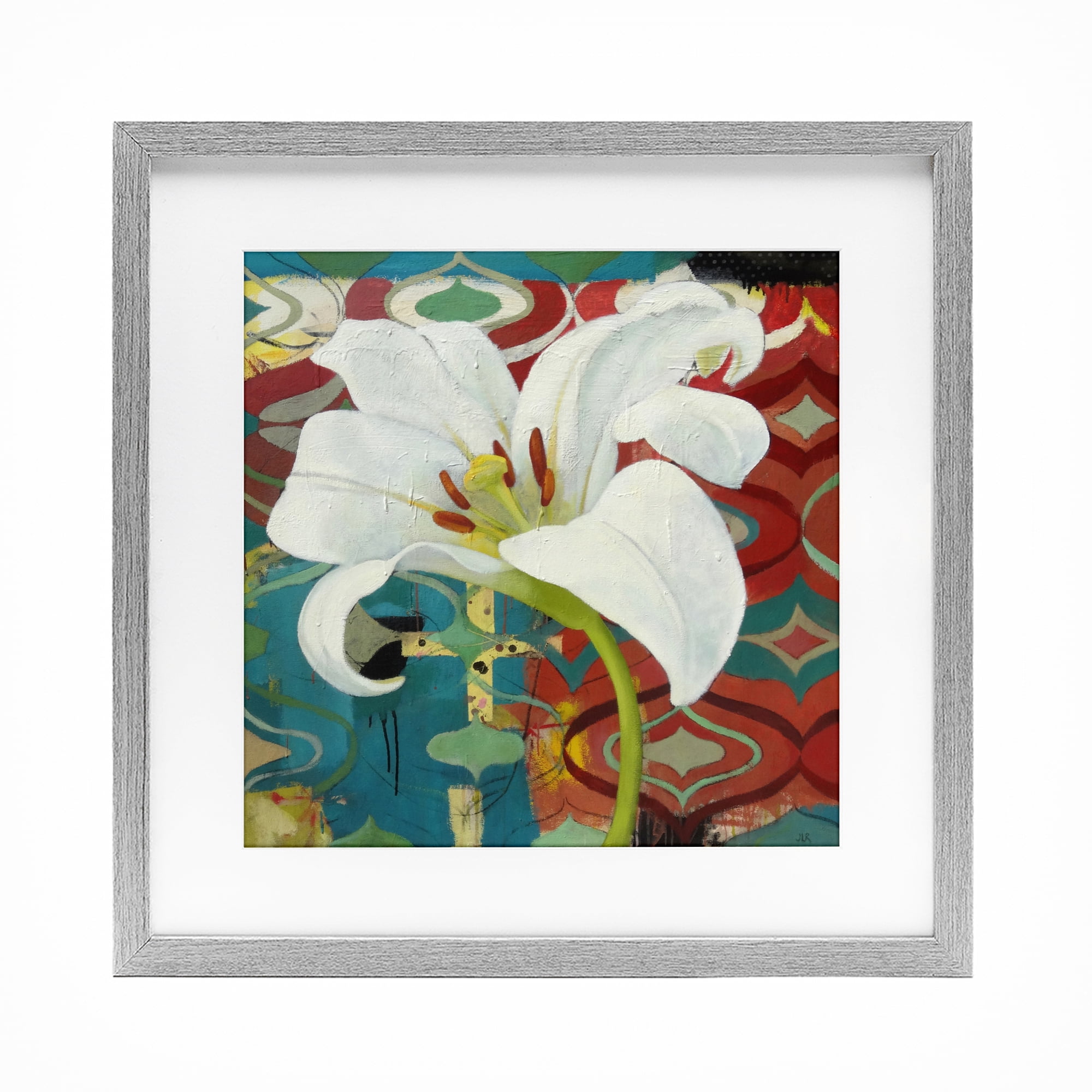 Stupell Industries In The Spotlight Lily Gray Framed Print Under Glass, design by Pierre-Auguste Renoir