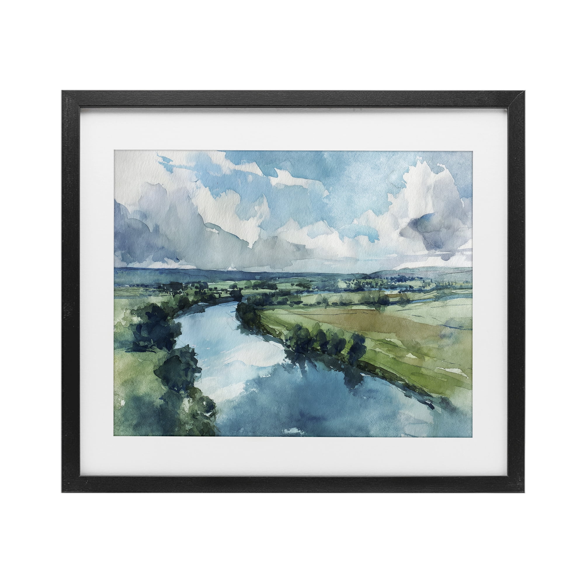 Stupell Industries In The Wild Flow Black Framed Print Under Glass, design by Svetlana Aleynikova