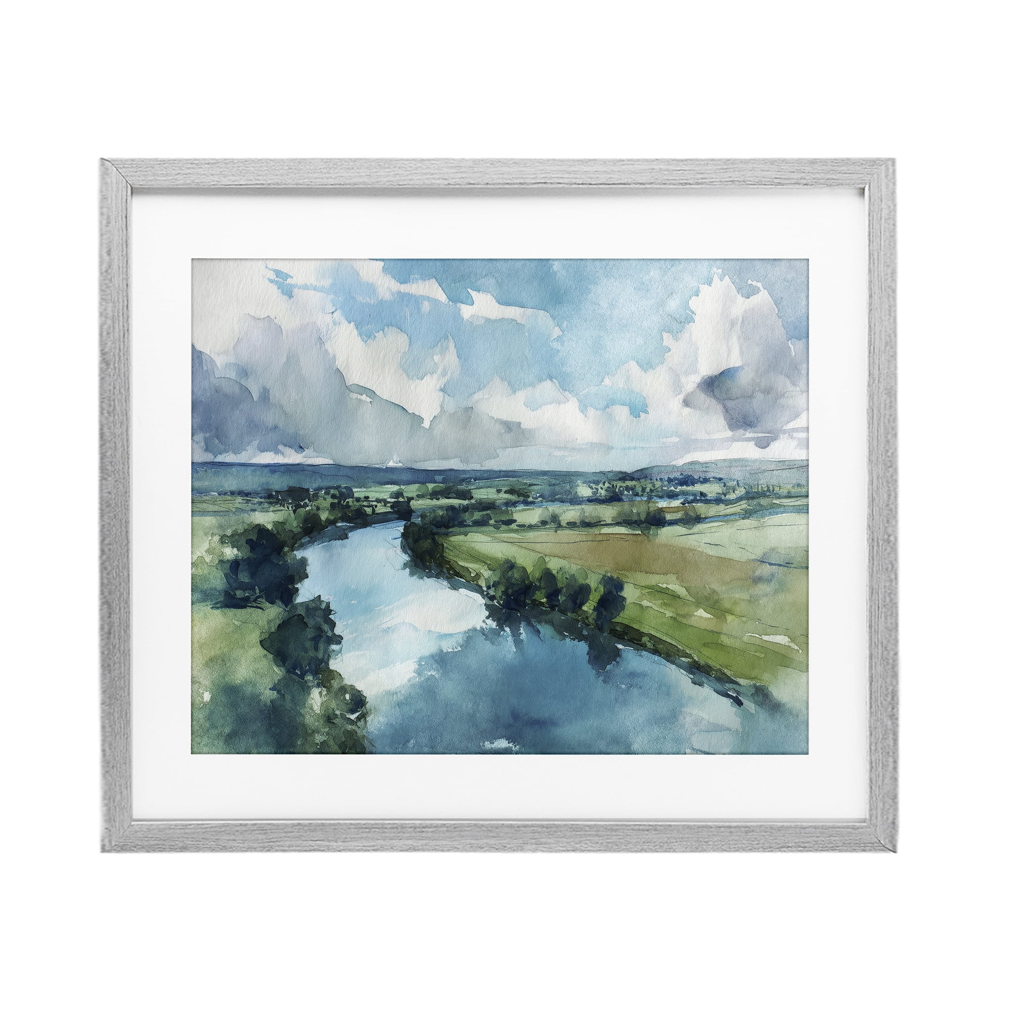Stupell Industries In The Wild Flow Gray Framed Print Under Glass, design by Svetlana Aleynikova