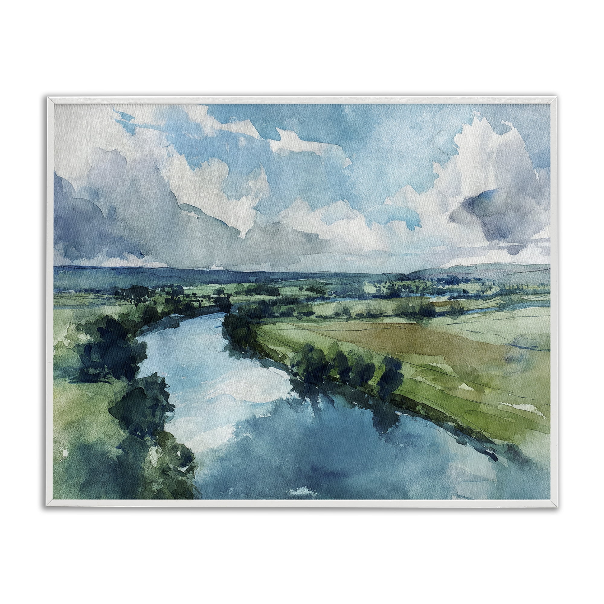 Stupell Industries In The Wild Flow White Framed Giclee Art, design by Svetlana Aleynikova