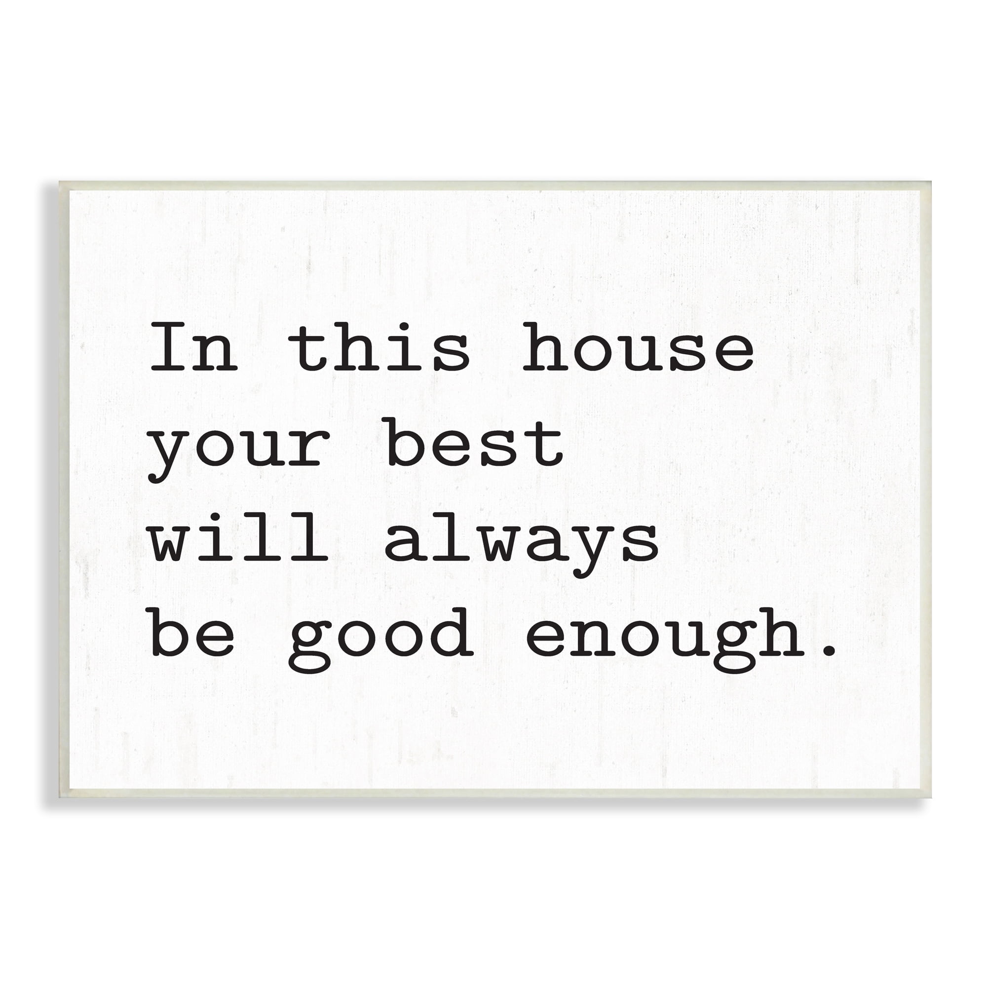 Stupell Industries In This House Encouraging Family Quote Sign Graphic Art Unframed Art Print Wall Art, Design by Lettered and Lined