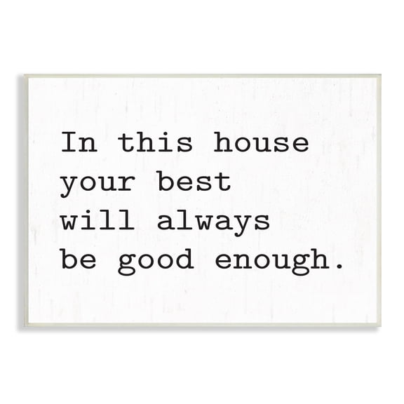 Stupell Industries In This House Encouraging Family Quote Sign Graphic Art Unframed Art Print Wall Art, Design by Lettered and Lined