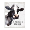 thumbnail image 1 of Stupell Industries In the Moo-d For Food Funny Kitchen Cow, 10 x 15, Design by Lettered and Lined, 1 of 6
