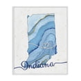 thumbnail image 1 of Stupell Industries Glam Indiana Agate Blue US State Design Canvas Art, 30 x 40, by Ziwei Li, 1 of 7