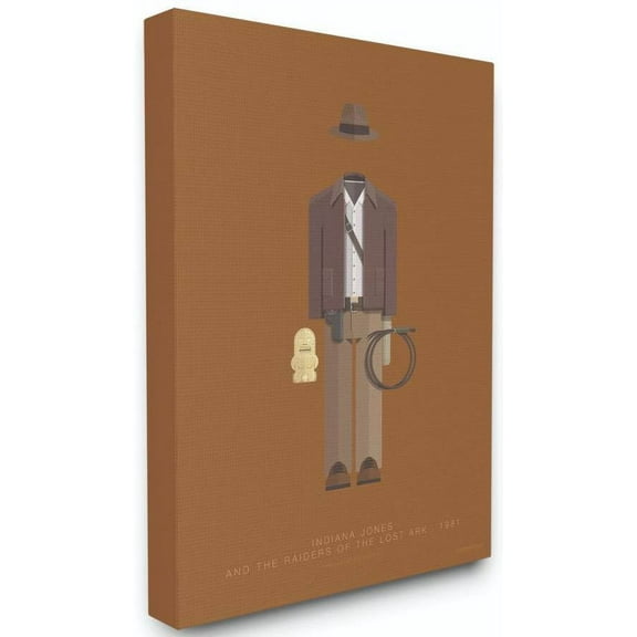 Stupell Industries Indiana Jones Famous People Characters Fashion Design Canvas Wall Art by Fred Birchal