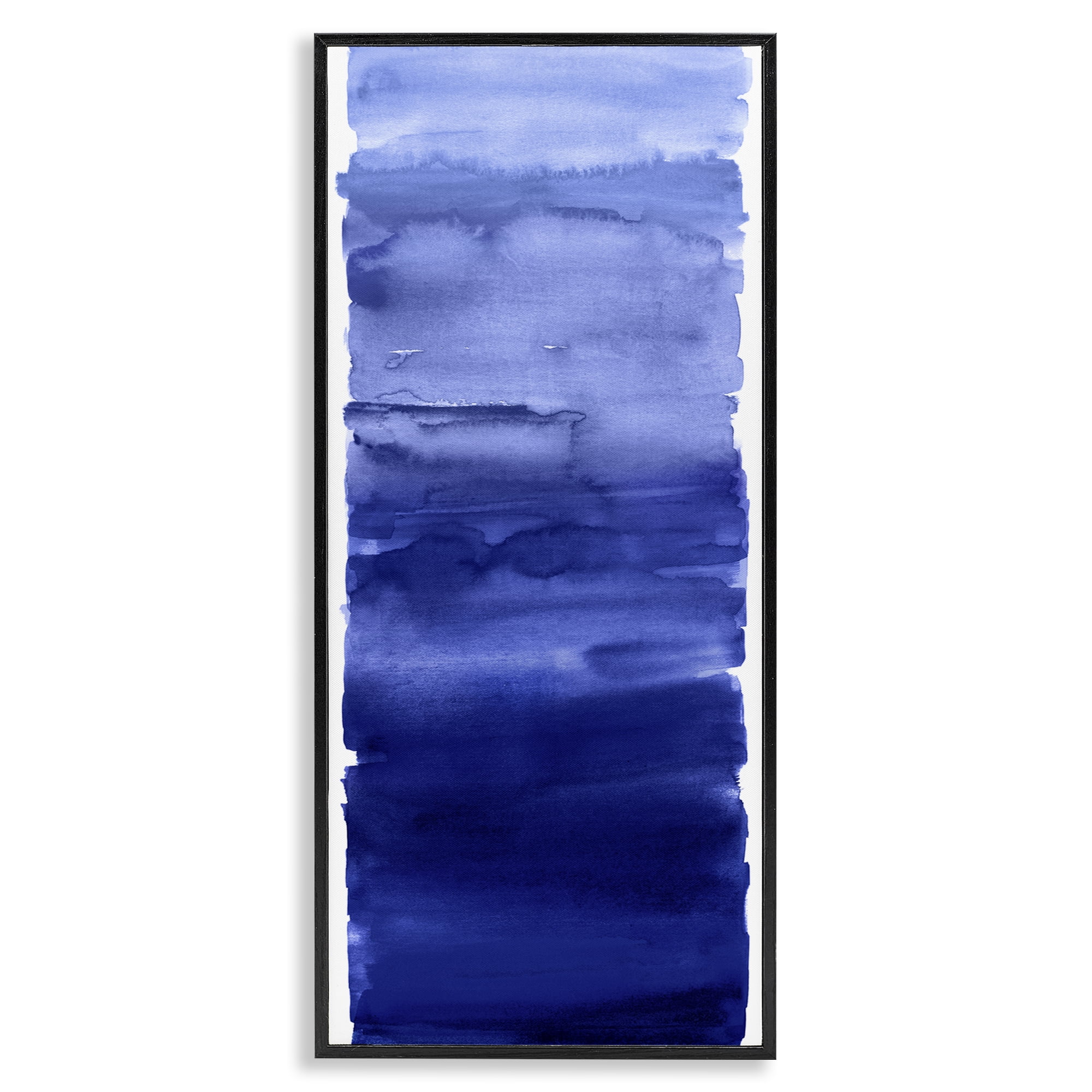 Stupell Industries Indigo Blend Gradient Black Framed Giclee Art, design by Allie Corbin