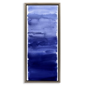 Stupell Industries Indigo Blend Gradient Brown Framed Floater Canvas Wall Art, design by Allie Corbin