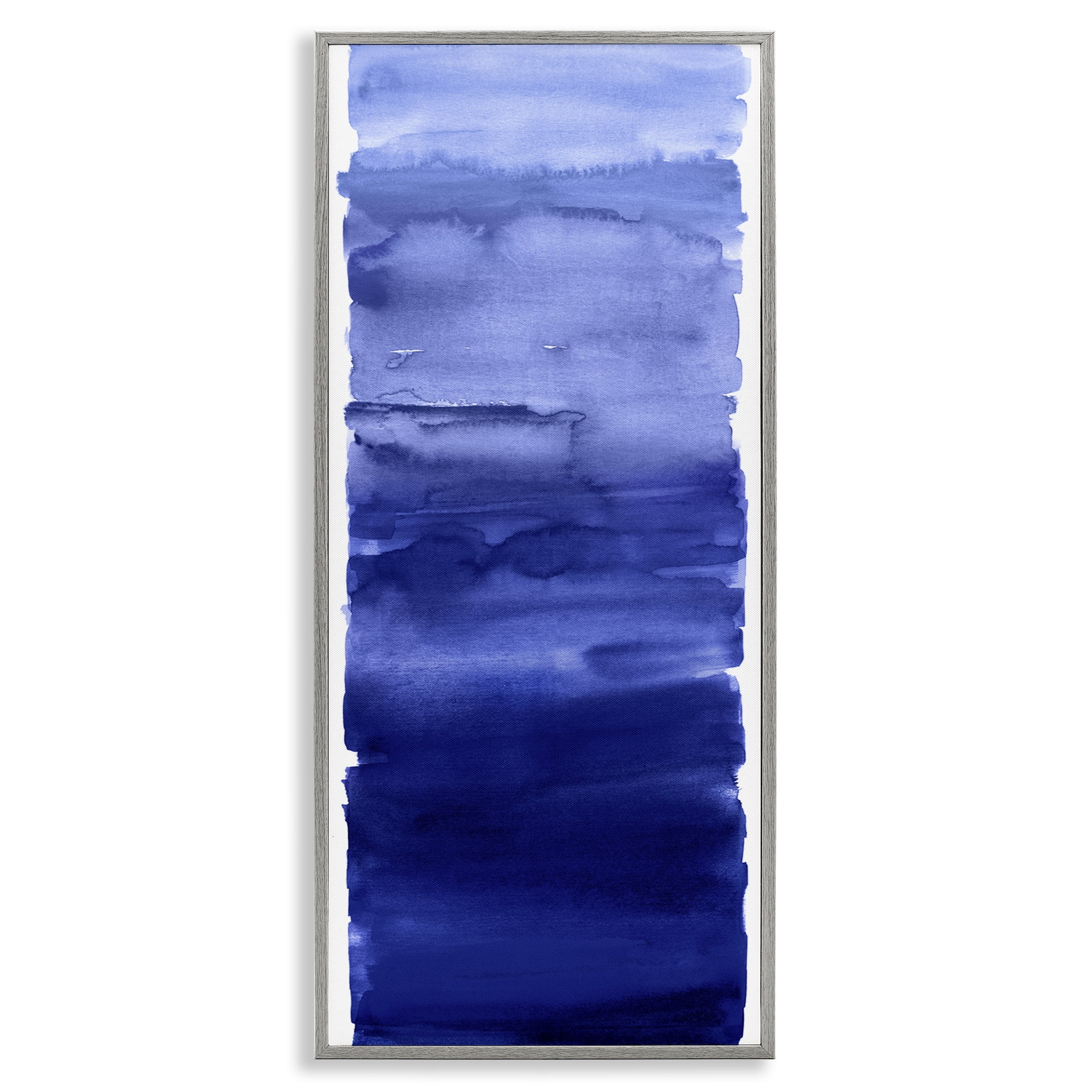 Stupell Industries Indigo Blend Gradient Gray Framed Giclee Art, design by Allie Corbin