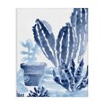 thumbnail image 1 of Stupell Industries Modern Indigo Blue Potted Succulents Abstract Indoor Plant Watercolor Canvas Art, 16 x 20, by June Erica Vess, 1 of 7