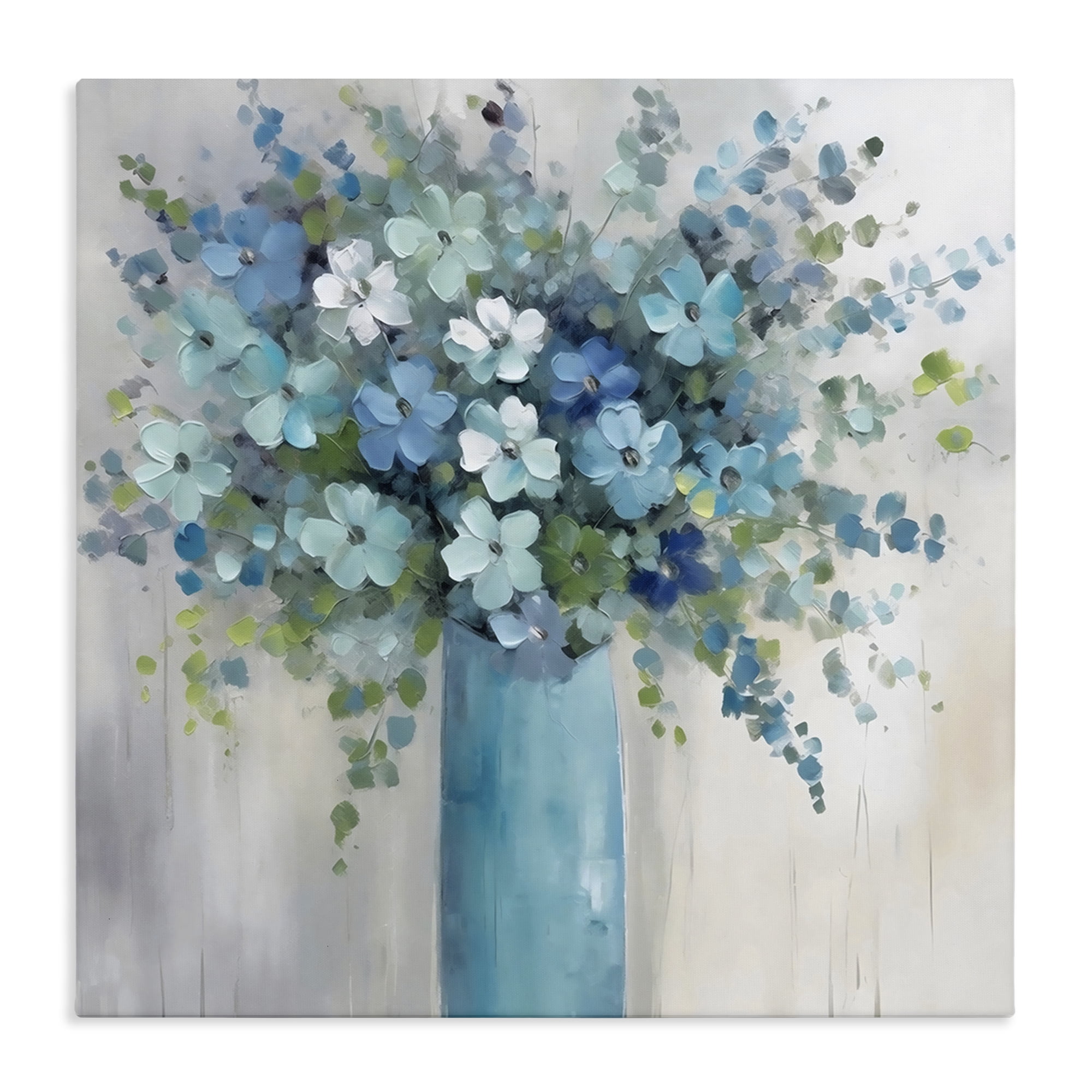 Stupell Industries Indigo Bouquet in Blue Vase Canvas Wall Art, design by Creative Studio
