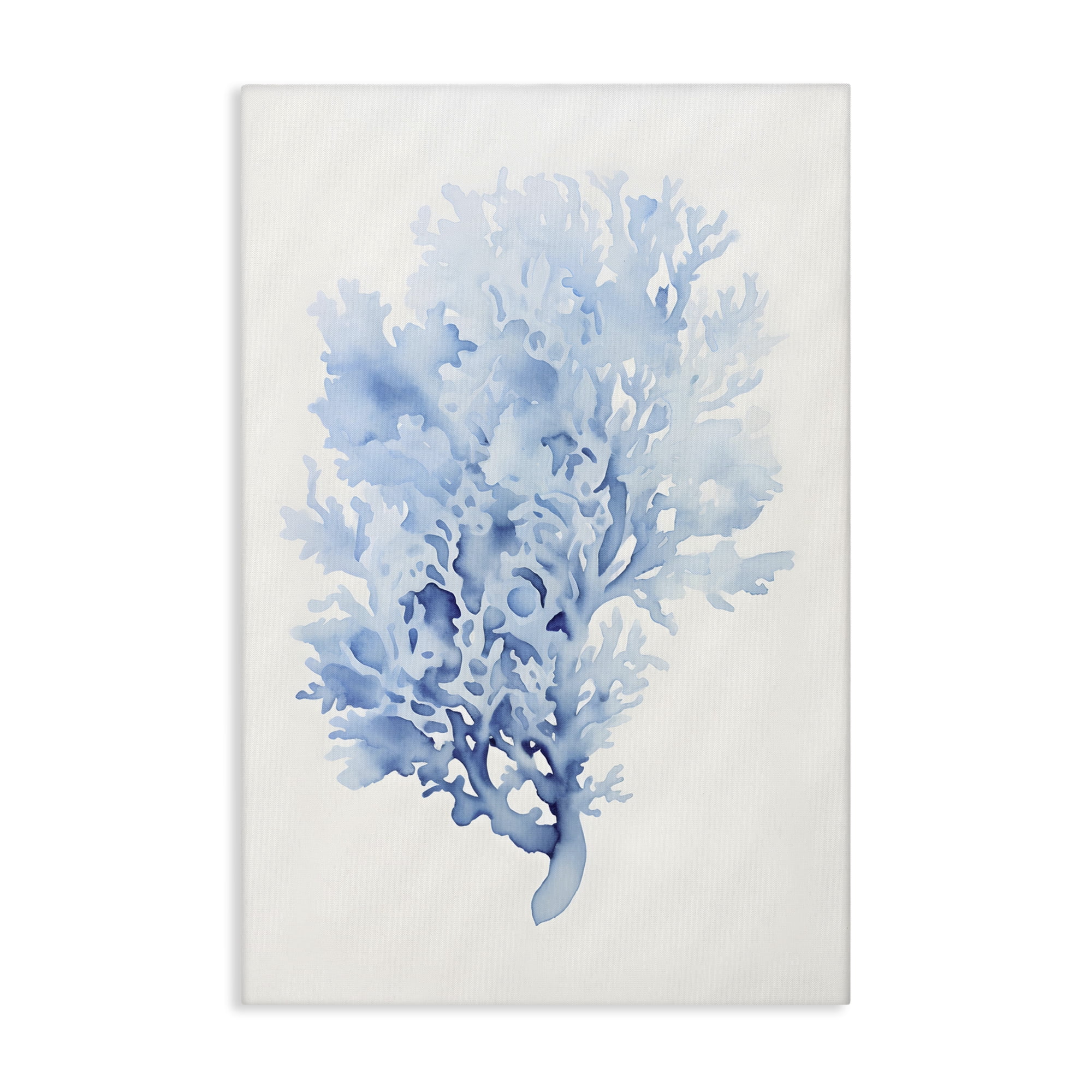Stupell Industries Indigo Coral Impression Animals & Insects Painting Gallery Wrapped Canvas Art Print Wall Art, 16 x 24