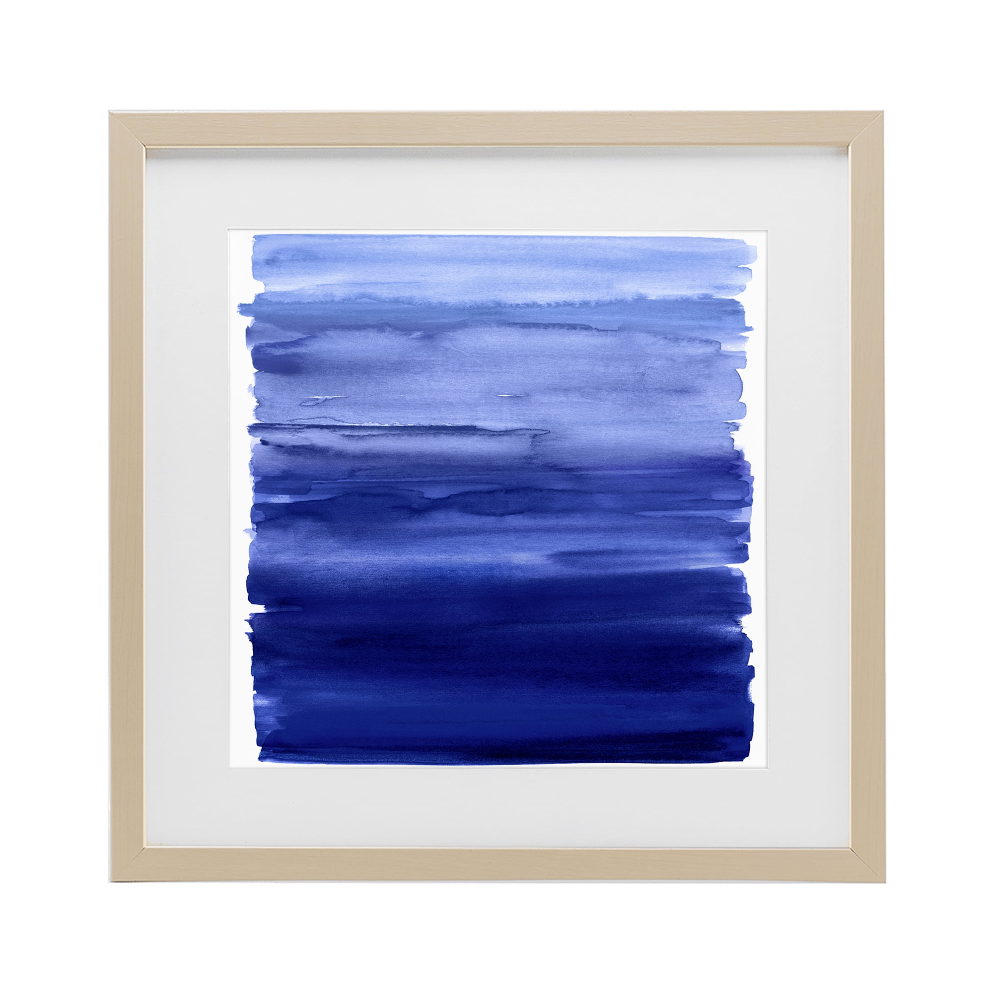 Stupell Industries Indigo Ombre Gradient Birch Framed Print Under Glass, design by Allie Corbin